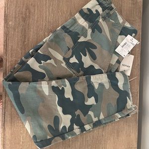MOTHER blue camo crop pants- size 29